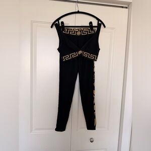 Authentic Versace Greca Border Gym Legging Set